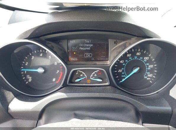 1FMCU0G94GUB60614 2016 FORD ESCAPE White უკანა სავარძლების ხედი