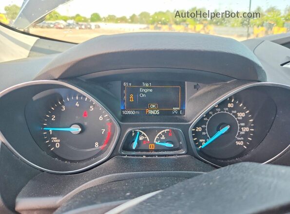1FMCU0G94HUE66245 2017 FORD ESCAPE Gray ხელსაწყოთა პანელის ხედი