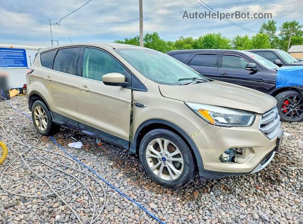 1FMCU0GD0HUD09171 2017 FORD ESCAPE Бежевый Передняя правая четверть