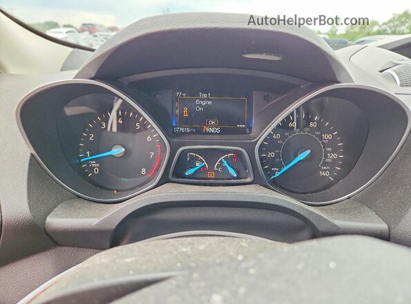 1FMCU0GD0HUD09171 2017 FORD ESCAPE Бежевый Вид щитка приборов