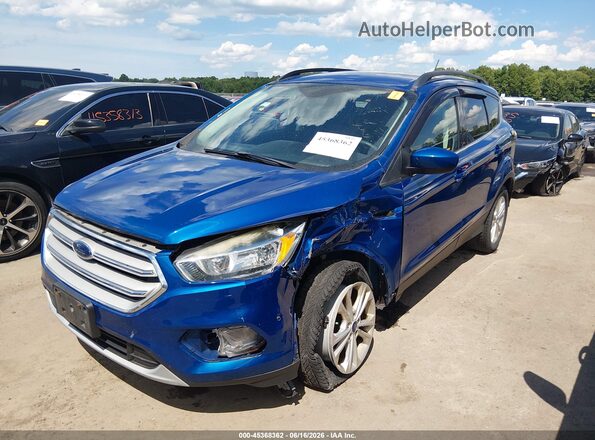1FMCU0GD0JUA61820 2018 FORD ESCAPE Blue წინა მარცხენა ხედი სამი მეოთხედიდან