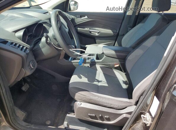 1FMCU0GD1HUB13076 2017 FORD ESCAPE Угольный Вид салона спереди