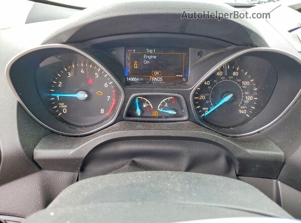 1FMCU0GD1HUB73777 2017 FORD ESCAPE Red Instrument cluster view