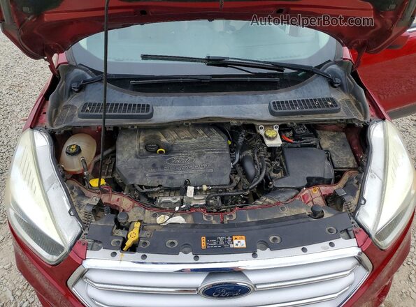 1FMCU0GD1HUB73777 2017 FORD ESCAPE Red Engine compartment view