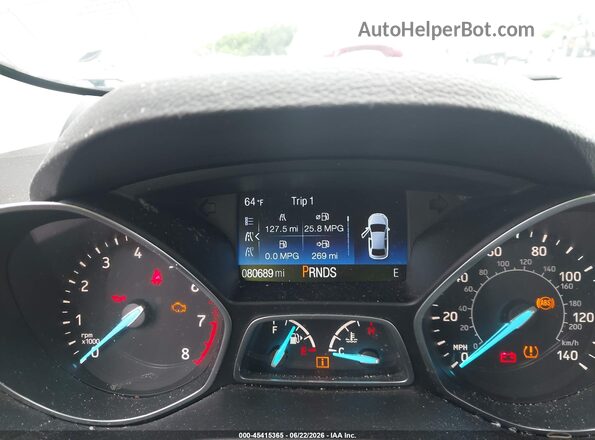 1FMCU0GD1HUD09213 2017 FORD ESCAPE Silver Rear seats view