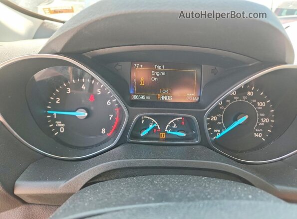 1FMCU0GD1HUE72640 2017 FORD ESCAPE Черный Вид щитка приборов