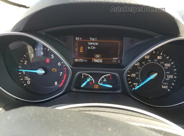 1FMCU0GD1JUA22895 2018 FORD ESCAPE White Вид щитка приладів