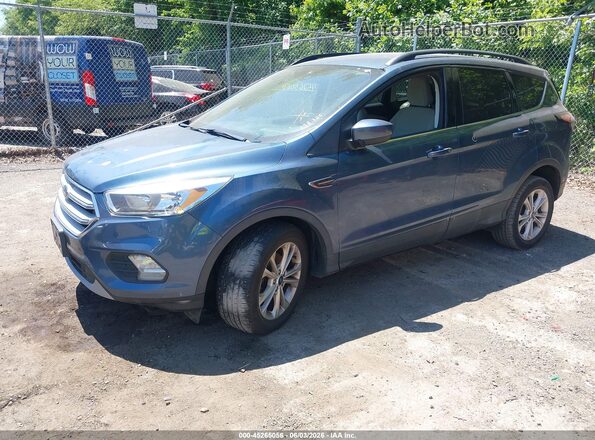 1FMCU0GD1JUC62464 2018 FORD ESCAPE Синий Передняя левая четверть