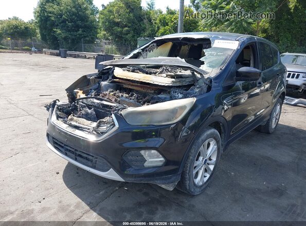 1FMCU0GD2HUA67645 2017 FORD ESCAPE Black Առջևի ձախ երեք քառորդ տեսարան