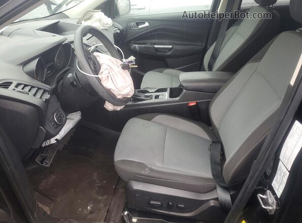 1FMCU0GD2JUB00469 2018 FORD ESCAPE Black წინა სალონის ხედი