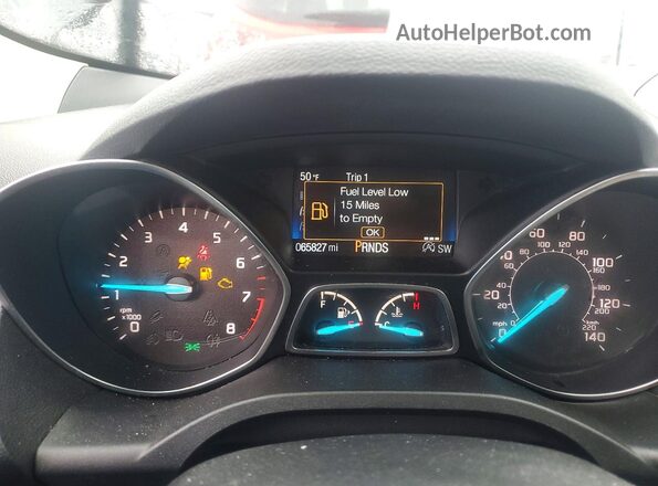 1FMCU0GD2JUB00469 2018 FORD ESCAPE Black ხელსაწყოთა პანელის ხედი