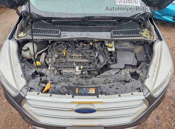 1FMCU0GD2JUB06630 2018 FORD ESCAPE Серый Вид задней части салона