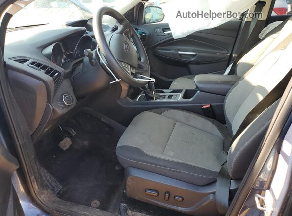 1FMCU0GD2JUB07602 2018 FORD ESCAPE Синий Вид салона спереди