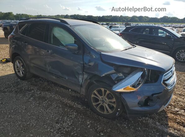 1FMCU0GD2JUB07602 2018 FORD ESCAPE Синий Передняя правая четверть