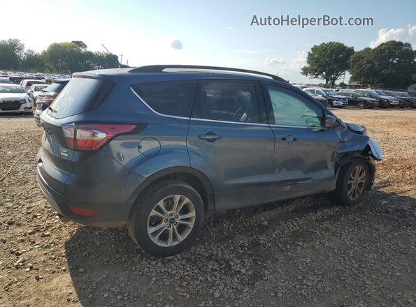 1FMCU0GD2JUB07602 2018 FORD ESCAPE Синий Задняя правая четверть