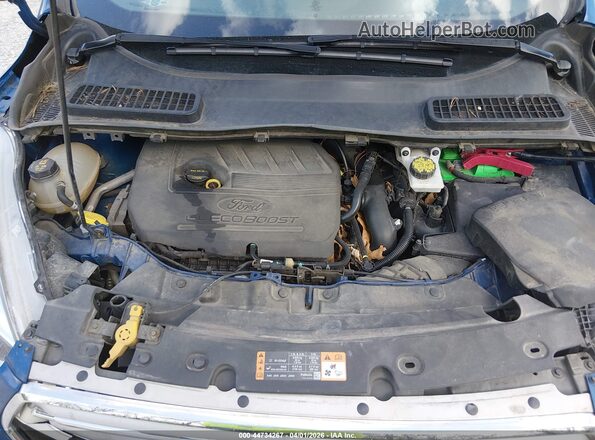 1FMCU0GD2JUD38919 2018 FORD ESCAPE Blue Շարժիչի բաժամունքի տեսք