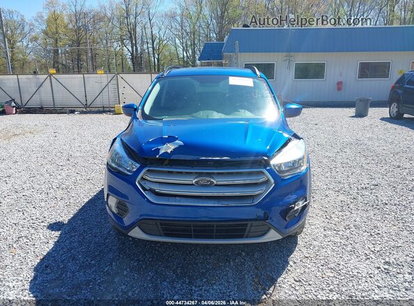 1FMCU0GD2JUD38919 2018 FORD ESCAPE Blue Առջևի վահանակի տեսք