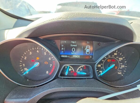 1FMCU0GD2KUA61657 2019 FORD ESCAPE Black Widok zestawu wskaźników