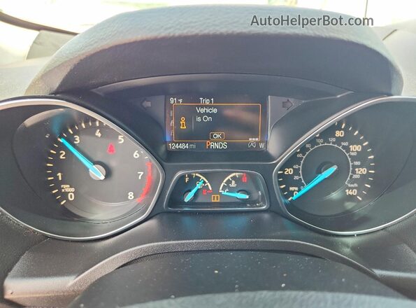 1FMCU0GD2KUB13028 2019 FORD ESCAPE Silver Սարքավորումների վահանակի տեսք