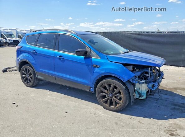 1FMCU0GD3JUA02079 2018 FORD ESCAPE Синий Передняя правая четверть