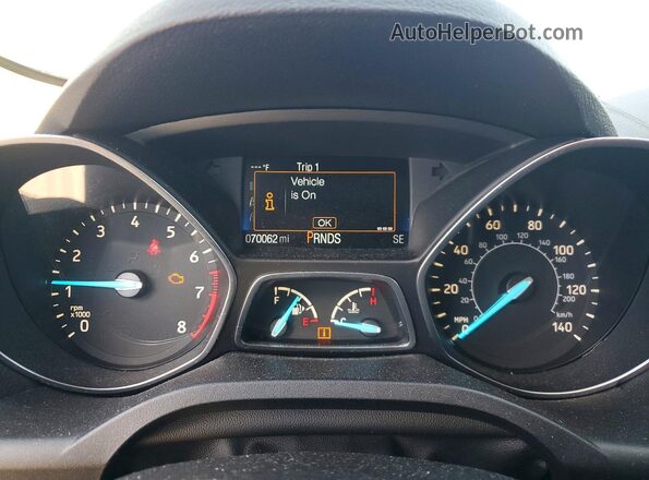 1FMCU0GD3JUA02079 2018 FORD ESCAPE Синий Вид щитка приборов