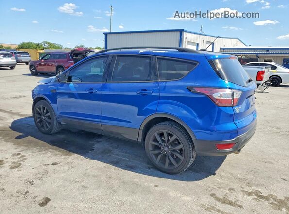 1FMCU0GD3JUA02079 2018 FORD ESCAPE Синий Задняя левая четверть