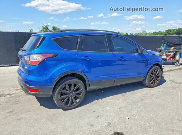 1FMCU0GD3JUA02079 2018 FORD ESCAPE Синий Задняя правая четверть