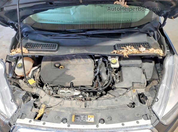 1FMCU0GD3JUC04596 2018 FORD ESCAPE Gray Vista del compartimento del motor
