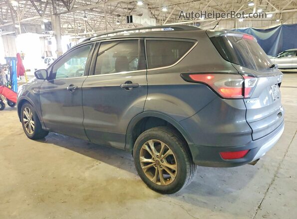 1FMCU0GD3JUC04596 2018 FORD ESCAPE Gray Trasero izquierdo