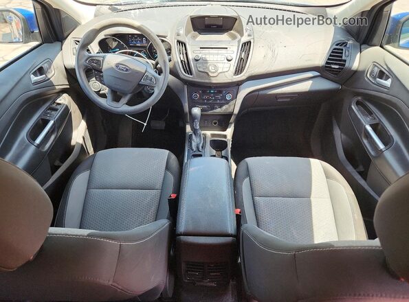 1FMCU0GD4HUC76692 2017 FORD ESCAPE Blue წინა პანელის ხედი