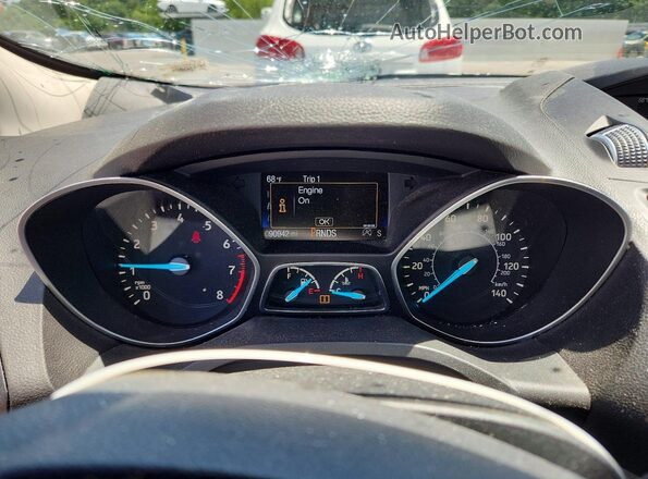 1FMCU0GD4HUC76692 2017 FORD ESCAPE Blue ხელსაწყოთა პანელის ხედი