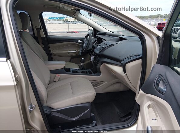 1FMCU0GD4HUD24725 2017 FORD ESCAPE Beige Вид салону спереду