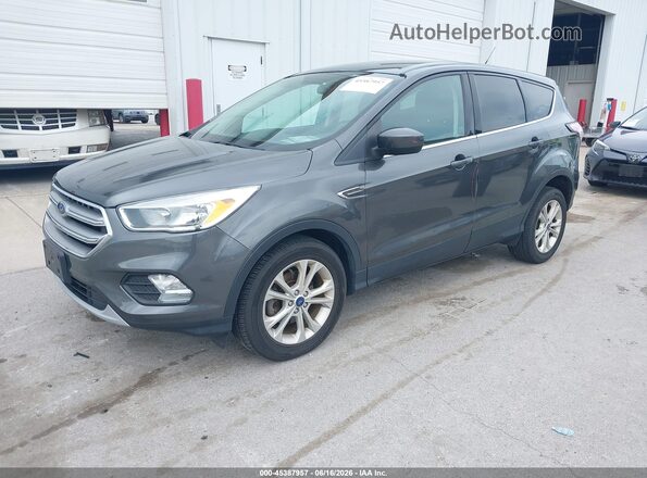 1FMCU0GD4HUD49902 2017 FORD ESCAPE Gray Առջևի ձախ երեք քառորդ տեսարան