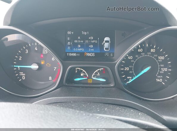 1FMCU0GD4HUD49902 2017 FORD ESCAPE Gray Հետևի նստատեղերի տեսք