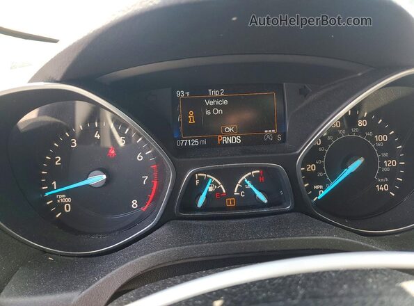 1FMCU0GD4JUD00799 2018 FORD ESCAPE Серый Вид щитка приборов