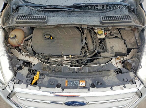 1FMCU0GD4JUD60615 2018 FORD ESCAPE Silver Engine compartment view