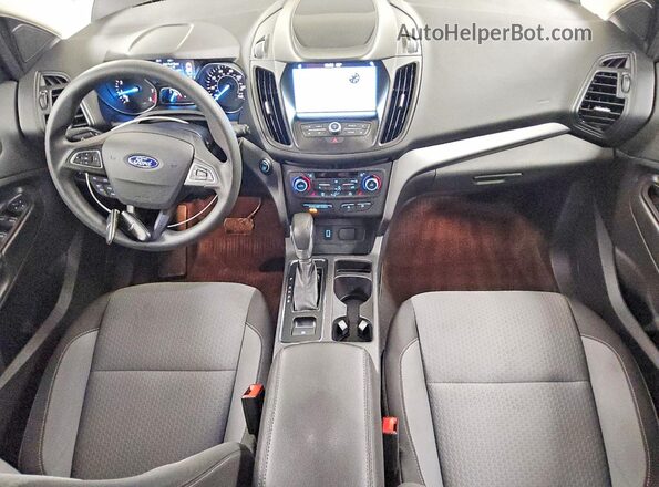 1FMCU0GD4KUC34420 2019 FORD ESCAPE Blue Dashboard view