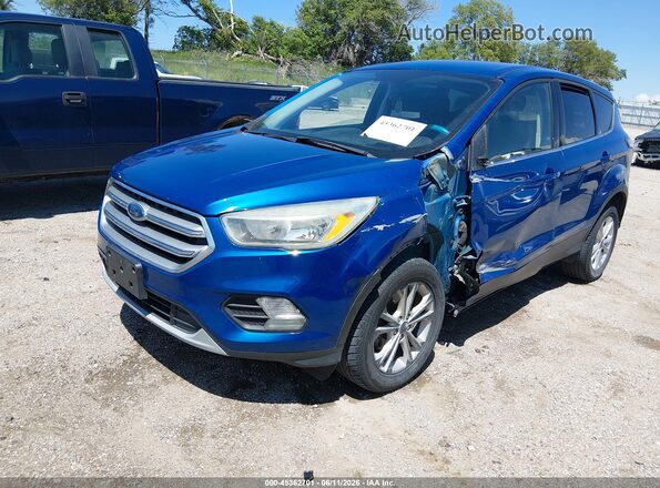 1FMCU0GD5HUA18097 2017 FORD ESCAPE Blue Przód lewy