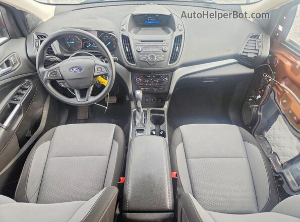 1FMCU0GD5HUA21288 2017 FORD ESCAPE Brown Dashboard view