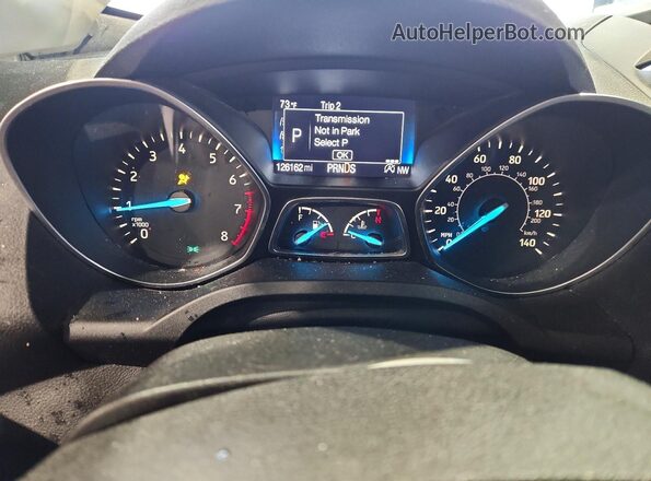1FMCU0GD5HUB42662 2017 FORD ESCAPE White ხელსაწყოთა პანელის ხედი