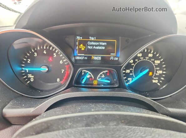 1FMCU0GD5KUA04689 2019 FORD ESCAPE Red Вид щитка приладів