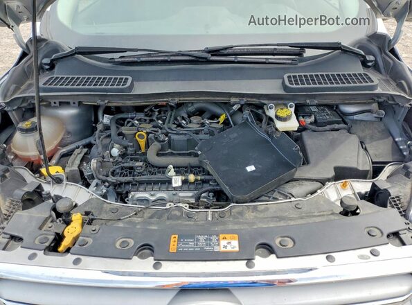 1FMCU0GD5KUA38339 2019 FORD ESCAPE Silver Widok komory silnika
