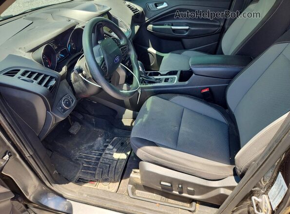 1FMCU0GD5KUB04940 2019 FORD ESCAPE Gray Widok wnętrza z przodu