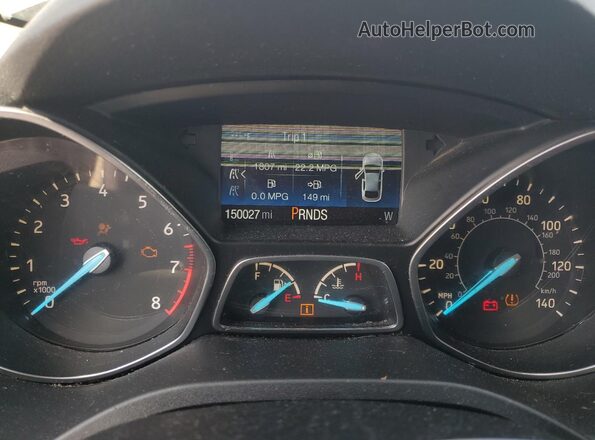1FMCU0GD6HUD07618 2017 FORD ESCAPE Gold ხელსაწყოთა პანელის ხედი