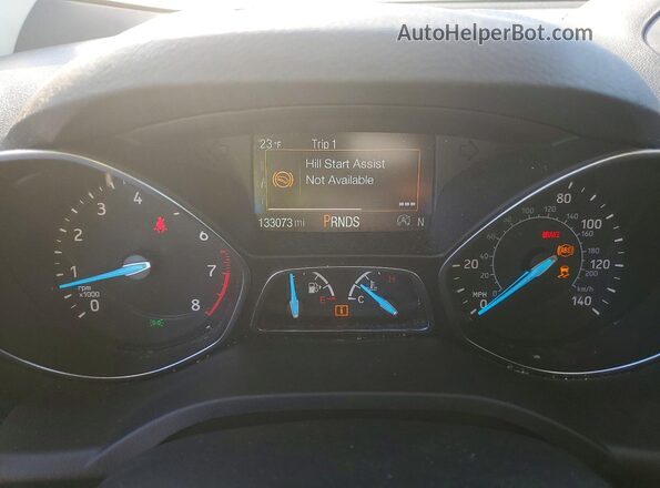 1FMCU0GD6JUB71156 2018 FORD ESCAPE Black Instrument cluster view