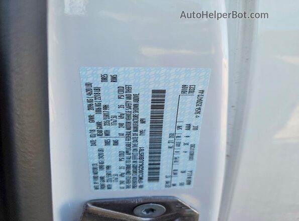 1FMCU0GD6JUB95781 2018 FORD ESCAPE White Vista del compartimento del motor