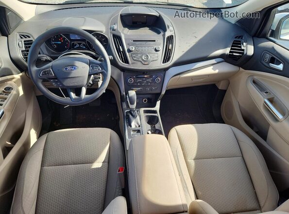 1FMCU0GD6JUB95781 2018 FORD ESCAPE White Vista del salpicadero