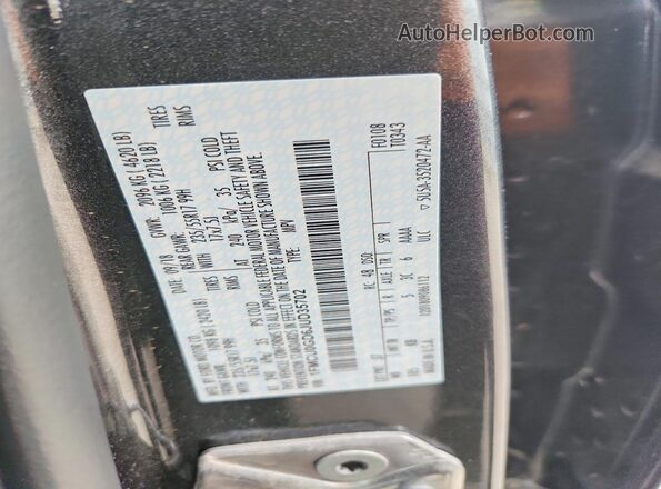 1FMCU0GD6JUD35702 2018 FORD ESCAPE Серый Вид наклейки с VIN-кодом