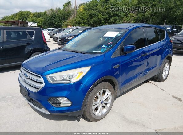 1FMCU0GD7HUF07262 2017 FORD ESCAPE Blue Առջևի ձախ երեք քառորդ տեսարան