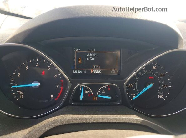 1FMCU0GD7KUB85262 2019 FORD ESCAPE Blue ხელსაწყოთა პანელის ხედი